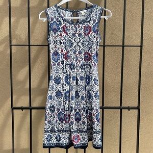 Blue Patterned Dress